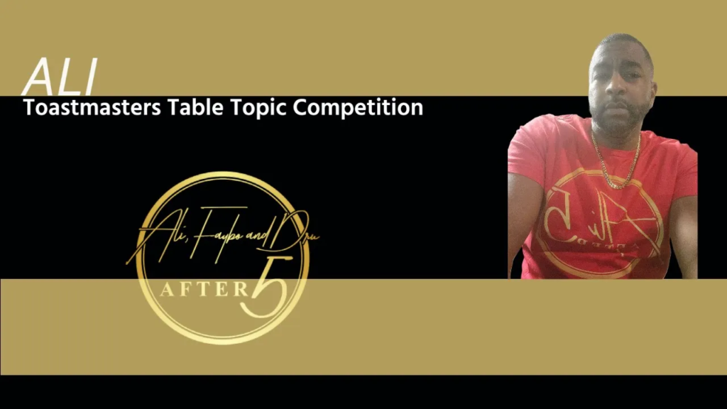 Ali Toastmasters Table Topics Competition